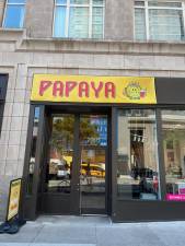 As of July 6, Papaya King is back and ready for business, just down the street from its original E. 86th location on Third Ave. That site will become luxury condominiums.
