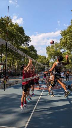 A men’s match at Sara D. Roosevelt Park, July 22, 2024.