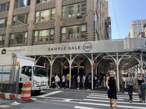 The COS New York blowout at the popular Sample Sale 260 outlet in Chelsea began on Aug. 27, and customers waited for so long that a line outside stretched for several blocks as customers waited for hours to get inside.