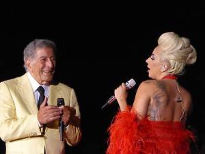 Tony Bennett, seen here with Lady Gaga at the North Sea Jazz Festival in Rotterdam in 2015, was suffering from debilitating effects of Alzheimer's disease by the time they performed their last concert in Radio City Music Hall in 2021, but amazingly he could still recall and sing all the words to his songs.