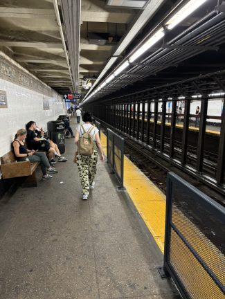 Barriers have recently popped up in MTA stations downtown, including the platform of the E. 14th Street stop on the L train.