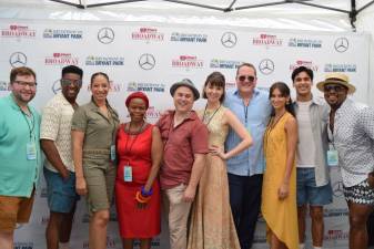 Performers from “The Lion King,” “Aladdin,” and “Frozen” came together for the second Broadway in Bryant Park concert of 2024.