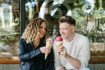 Salt &amp; Straw founder Kim Malek (left) teamed up with first cousin Tyler Malek to make their homemade brand of ice cream that started in Portland, OR, into a bi-coastal success.