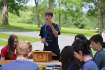 Kids at Debate Camp, started by Nick Szymanis and his wife, Oona Craig, both Canadian educators.