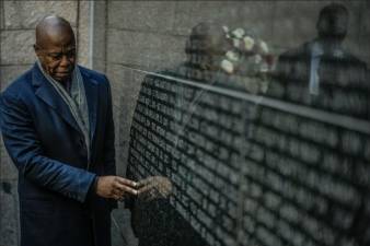 Mayor Adams at the New York City Police Memorial, October 15, 2024.