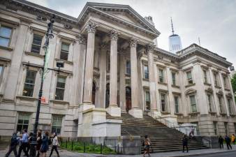 New York City Department of Education headquarters in Lower Manhattan. City officials are facing a class action lawsuit over disrupted services for students with disabilities during the pandemic.