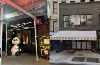 Extell Development has filed plans to demolish a series of lots on East 60th Street, which happen to contain the restaurants Philippe Chow (left) and Il Mulino (right).