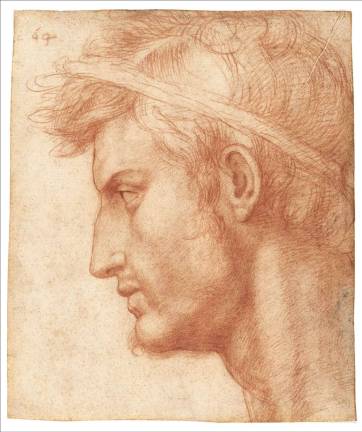 Andrea del Sarto (1486&#x2013;1530), Study for the Head of Julius Caesar, ca. 1520 Red chalk, 8 7/16 x 7 1/4 inches The Metropolitan Museum of Art, New York, partial and promised gift of Mr. and Mrs. David M. Tobey &#xa9;The Metropolitan Museum of Art. Image source: Art Resource, NY