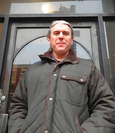 Greg Marshall outside his rent-stabilized home. Marshall said he has been the subject of harassment and intimidation from his landlords, after being the sole tenant remaining in his UES apartment building.