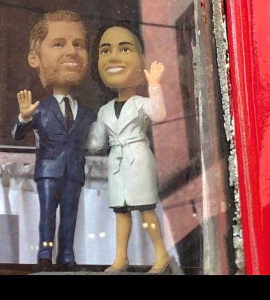 <b>Royal visitors Harry and Meghan are on board.</b>