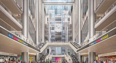 A rendering of the atrium that would be the centerpiece of a $10 billion Port Authority Bus Terminal overhaul. The NY City Council unanimously approved the project on Nov. 21.