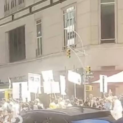 Protestors marching to Citibank Corp headquarters in Tribeca on Friday, June 28.