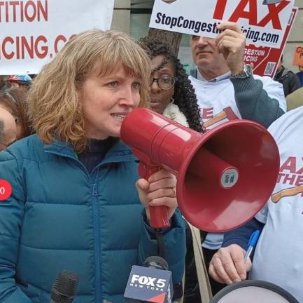 Allie Ryan, a longtime activist on the Lower East Side, has made opposition to congestion pricing the key platform in her primary campaign.