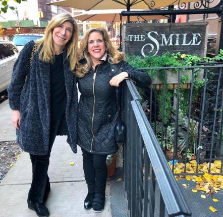 Stacy Lewis (left), an ad exec who lives in Manhattan and grew up on Long Island, first met Renee Pearl Sigler (right) in the same bunkhouse at sleepaway camp in upstate New York when they were eight years old. They became friends for life.