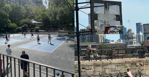 Basketball Players Wait on Remodel at Carl Schurz Park, Picklers Get New Paint Job