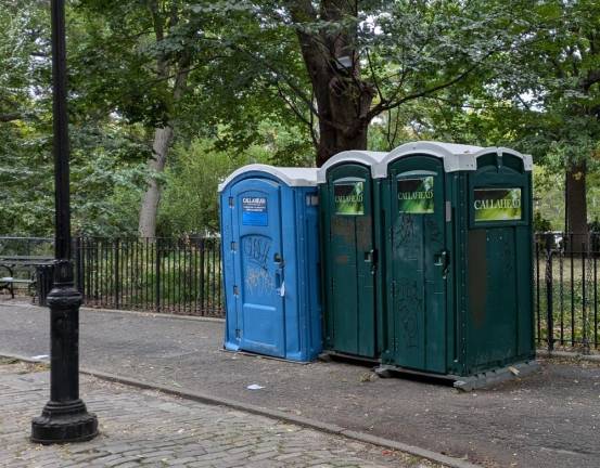 CallAhead portable toilets at Tompkins Square Park, September 25, 2024