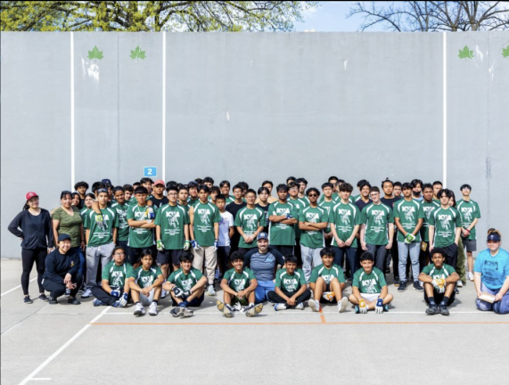 Inner City Handball Association athletes on handball court