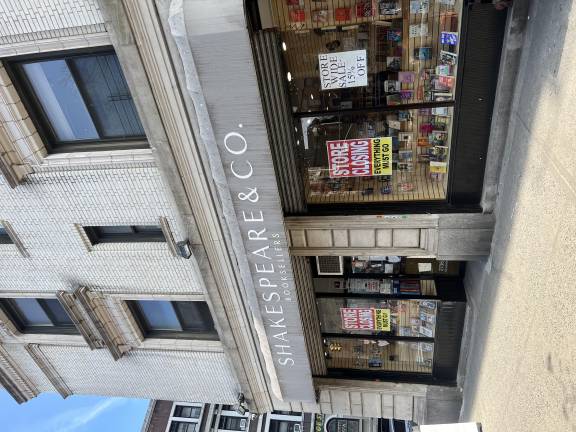 The independent bookstore chain is also closing its West 105th Street location in the coming weeks, only a year after opening. Unlike its East Side sibling, this store prominently announced its closing with signage.