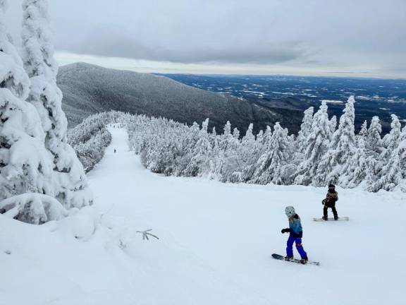 Smugglers’ Notch is known for having the best snow in the northeast, with its mountains regularly seeing over 300 inches of snowfall each year. Compounding that powder, the resort is also equipped with high-efficiency snowmaking towers that can build snowbanks taller than a two-story home overnight.