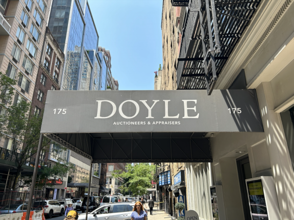 <b>The location of the exhibition and auction, Doyle Auctioneers &amp; Appraisers, on East 87 between Lexington and 3rd Ave.</b>