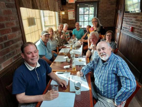 Fifty years after graduating from a Long Island high school, a group of alumni and friends make it a point to dine together several times a year. Photo: The Galloping Friar