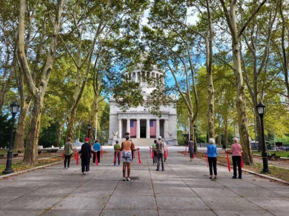 Movement Speaks, a creative movement class for adults of all ages and abilities. Photo: nycgovparks.org