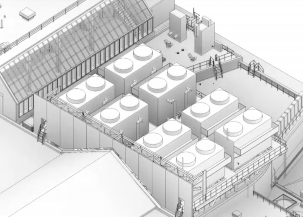 The Met hopes to revamp its northern cooling towers into taller, more sustainable ones (pictured above). They say that climate change renders this necessary.