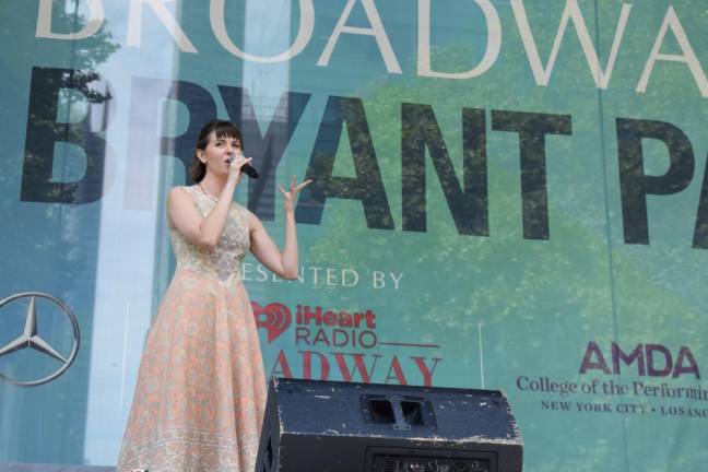 Charissa Hogeland performed “Let it Go” from “Frozen” at Disney on Broadway’s 2024 Broadway in Bryant Park concert.