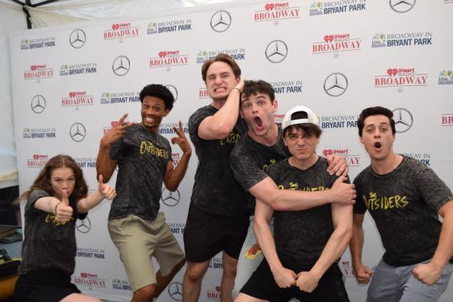 The understudies of “The Outsiders” gave Broadway in Bryant Park audiences a chance to see performers they are unlikely to see all perform together during a typical Broadway performance.