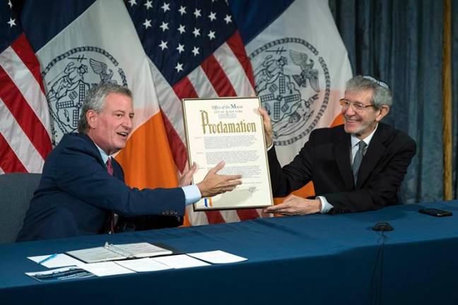 On June 24, 2021, Mayor De Blasio proclaimed the date Rabbie Michael S. Miller Day