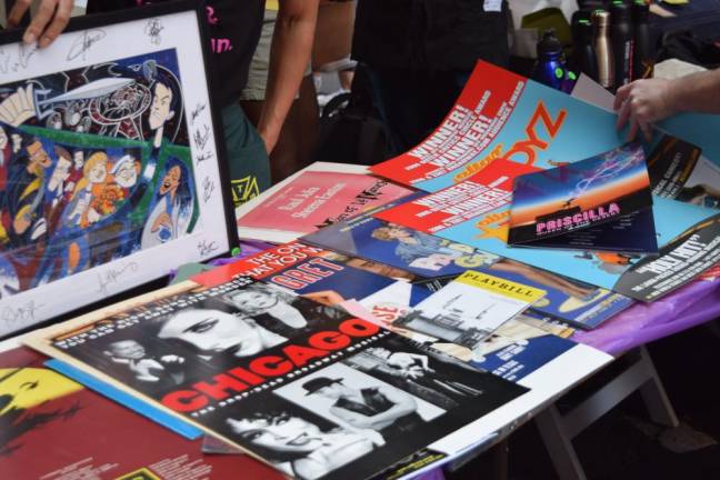 Pieces of merchandise from both popular shows and more obscure ones were available at the Broadway Flea Market.