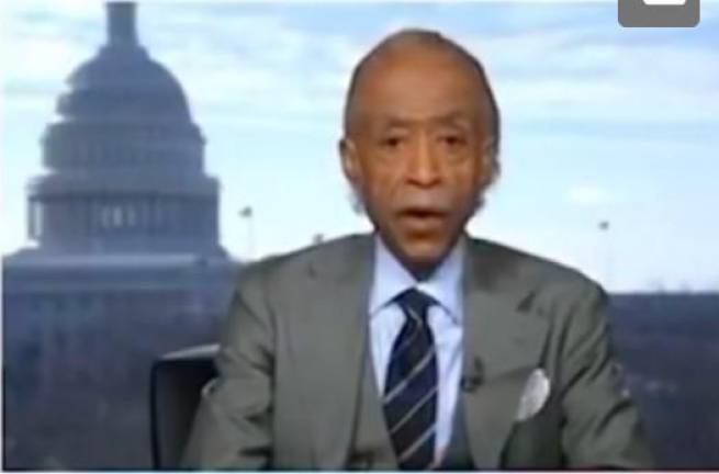 The Rev. Al Sharpton, appearing during a live broadcast of Donald Trump’s inauguration on Jan. 20, questioned Eric Adams’ decision to go to Washington instead the NYC events commemorating MLK Jr.