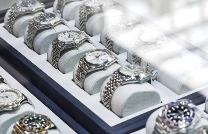 Bling: High end watches are big sellers. They most expensive watch that family member sold was for $200,000.