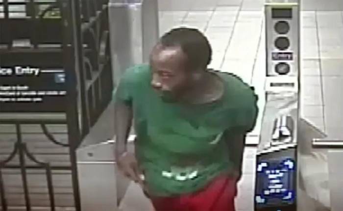 Police released the above surveillance video of a suspect in a random subway slashing on the UES and reported he was arrested days later.