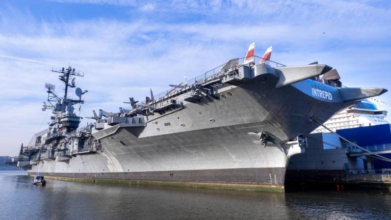 The Intrepid Museum, located on a decommissioned aircraft carrier, can be found at Pier 86 at W. 46th St.