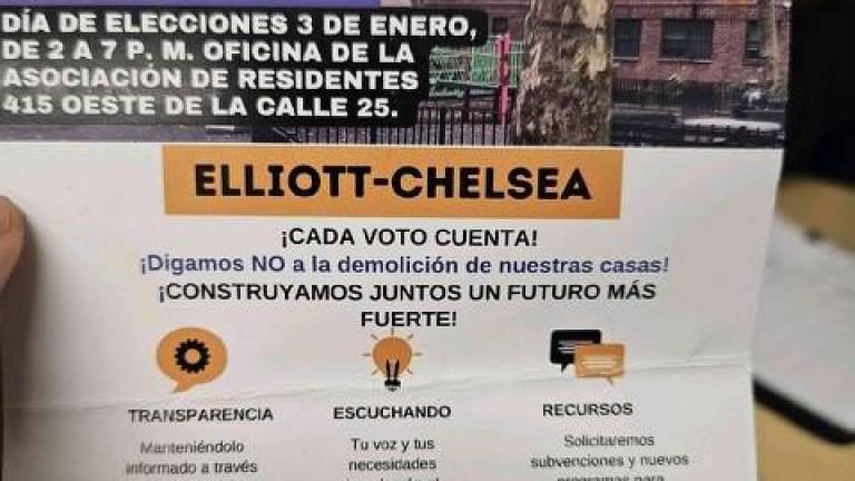 The Spanish language flyer that is at the heart of the protest lists the election date as Jan. 3, instead of Jan. 2.