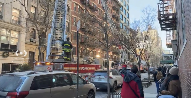 FDNY responds to a multi-story fire at 160 E. 91st St. that forced six families to relocate after the fire across several floors ravaged their apartments. Luckily, there was only one minor injury, and that was to one of the 150 firefighters who battled the blaze. All the residents made it out safely.