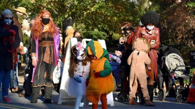 Morningside Heights community members celebrate Halloween.